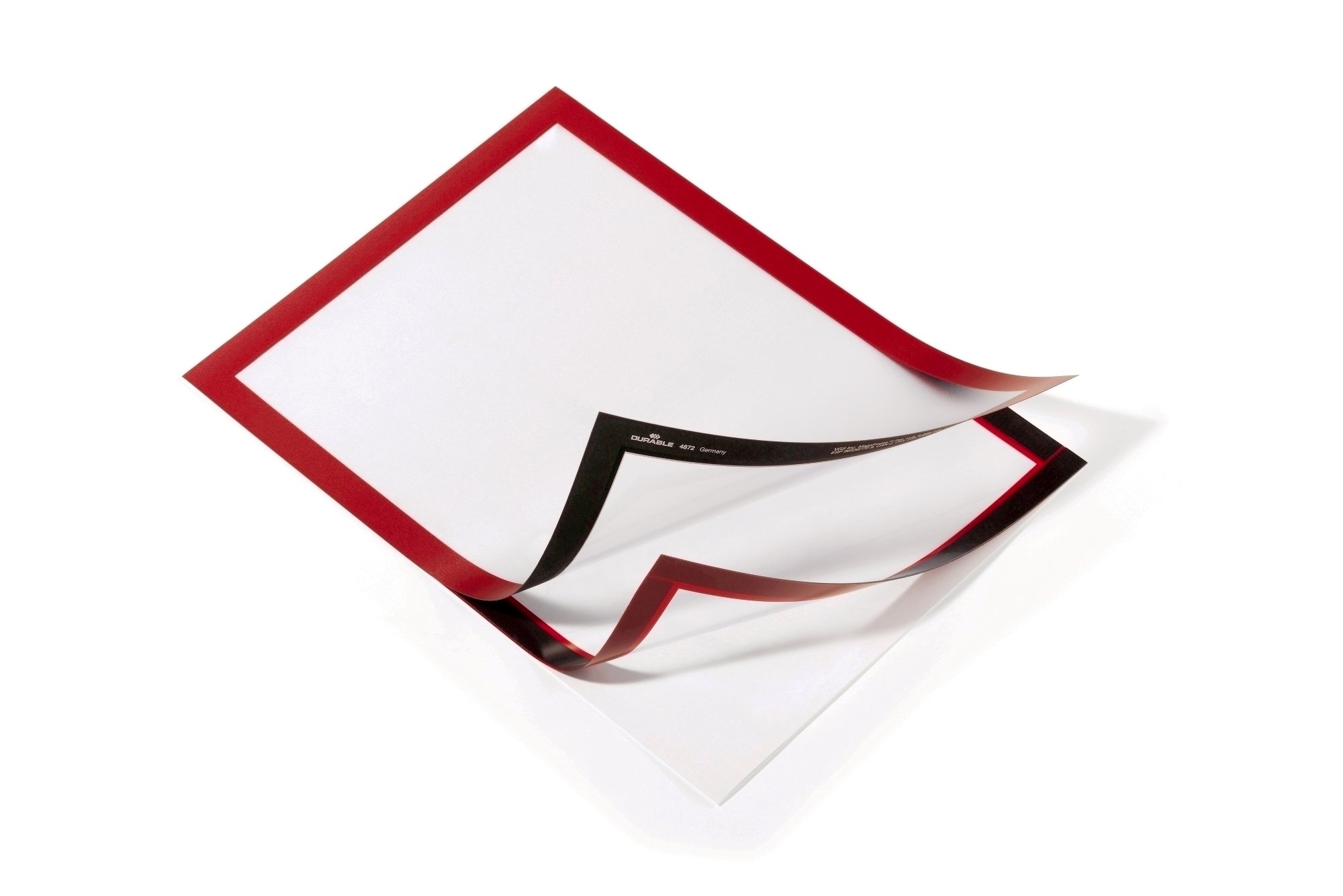 Display magnetic Durable Duraframe, A4, rosu, 2 bucati/set